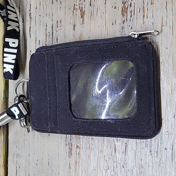 PINK lanyard wristlet wallet Victoria secret - Picture 2 of 4
